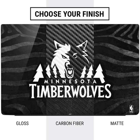 NBA Minnesota Timberwolves Black Animal Print Dell Vostro Skin
